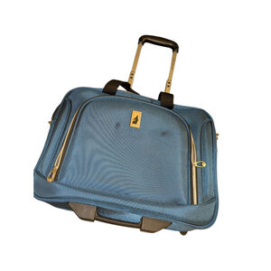 London Fog Teal Blue Rolling Travel Bag One Size